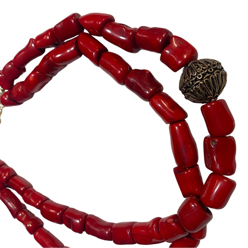 Vintage Barse Red Coral Necklace